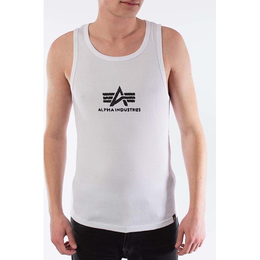 Alpha Industries t-shirt bawełniany kolor biały 176545.92-BIALY ze sklepu PRM w kategorii T-shirty męskie - zdjęcie 161393774
