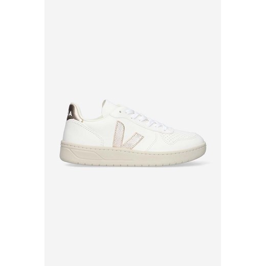 Veja sneakersy skórzane V-10 kolor biały VX052935 ze sklepu PRM w kategorii Buty sportowe damskie - zdjęcie 161394421