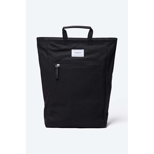 Sandqvist plecak kolor czarny duży gładki SQA725-725 ze sklepu PRM w kategorii Plecaki - zdjęcie 161394824