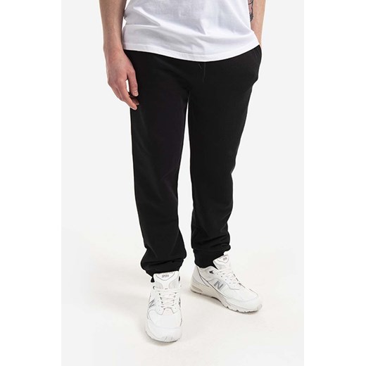 A.P.C. spodnie dresowe bawełniane Jogging Item kolor czarny gładkie COEAS.H28072-BLACK ze sklepu PRM w kategorii Spodnie męskie - zdjęcie 161394932