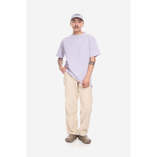 Taikan t-shirt bawełniany kolor fioletowy gładki TT0001.LAV-LAV ze sklepu PRM w kategorii T-shirty męskie - zdjęcie 161395140