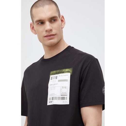 Puma t-shirt bawełniany kolor czarny z aplikacją 536315-01 ze sklepu PRM w kategorii T-shirty męskie - zdjęcie 161395160