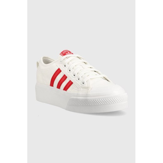 adidas Originals tenisówki Nizza Platform HQ1902 damskie kolor biały 36 PRM