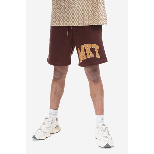 Market szorty bawełniane Mkt Arc Sweatshorts kolor brązowy 395000594.1065-BRAZOWY ze sklepu PRM w kategorii Spodenki męskie - zdjęcie 161396811