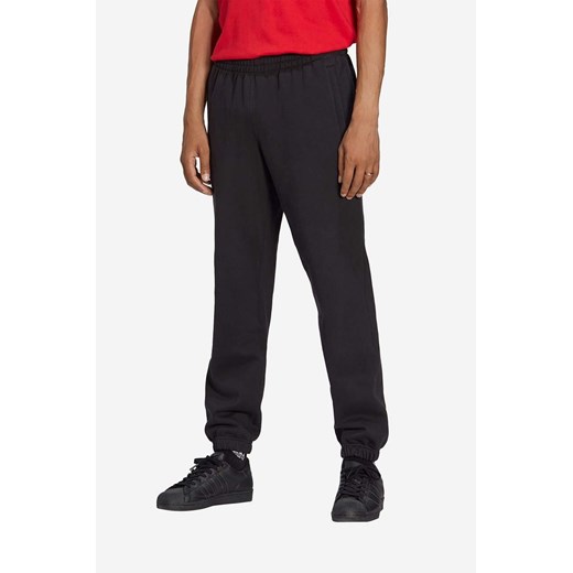 adidas Originals spodnie dresowe bawełniane Premium Essentials Pants kolor czarny gładkie HB7501-CZARNY ze sklepu PRM w kategorii Spodnie męskie - zdjęcie 161396863