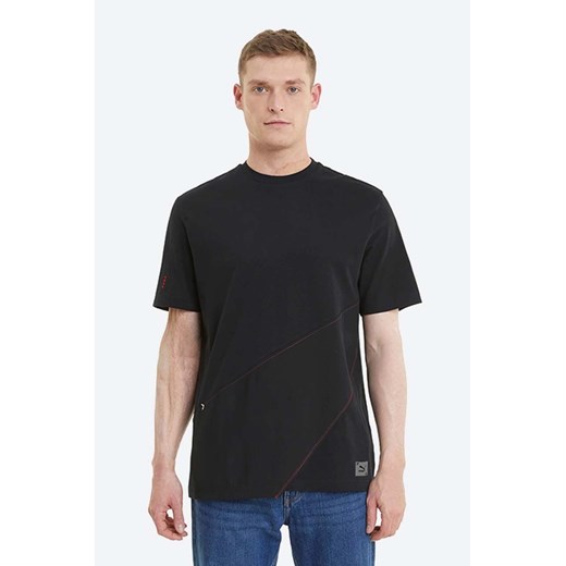 Puma t-shirt bawełniany kolor czarny gładki 530245.60-CZARNY ze sklepu PRM w kategorii T-shirty męskie - zdjęcie 161397353