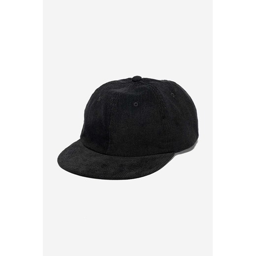 Taikan czapka z daszkiem sztruksowa Easy Corduroy Cap kolor czarny gładka Taikan ONE okazja PRM
