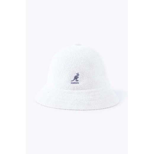 Kangol kapelusz Bermuda Casual kolor biały 0397BC WHITE 0397BC.WHITE-WHITE ze sklepu PRM w kategorii Kapelusze damskie - zdjęcie 161397673