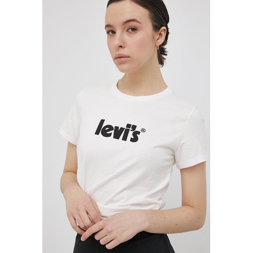 Levi's T-shirt bawełniany kolor biały 17369.1755-Neutrals XS okazja PRM