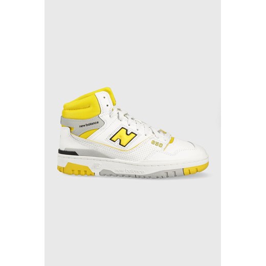 New Balance sneakersy skórzane BB650RCG kolor biały BB650RCG-RCG ze sklepu PRM w kategorii Buty sportowe damskie - zdjęcie 161399023