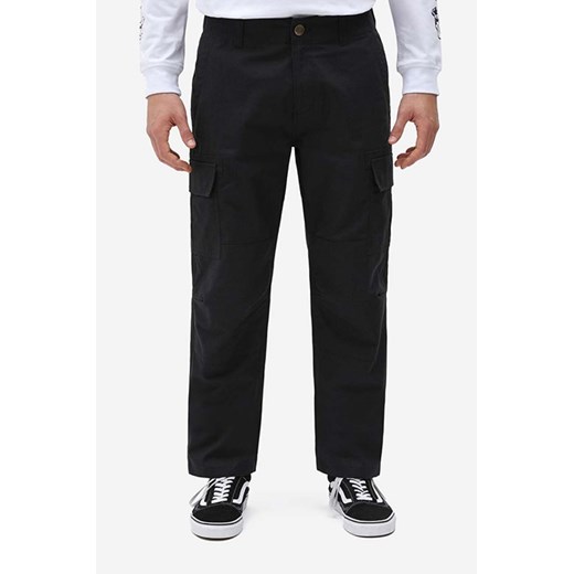 Dickies spodnie bawełniane kolor czarny w fasonie cargo DK0A4XDUBLK-BLACK ze sklepu PRM w kategorii Spodnie męskie - zdjęcie 161399244