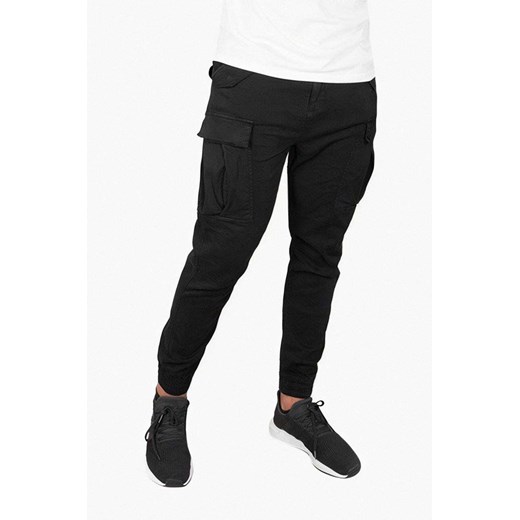 Alpha Industries spodnie bawełniane Airman Pant kolor czarny 188201.03 ze sklepu PRM w kategorii Spodnie męskie - zdjęcie 161399263