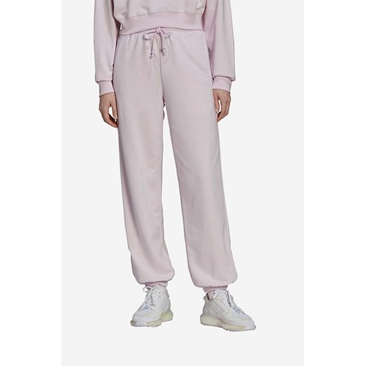 adidas Originals spodnie dresowe kolor fioletowy HU1621-FIOLETOWY ze sklepu PRM w kategorii Spodnie damskie - zdjęcie 161400274