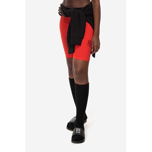 Puma szorty x Vogue Tight Shorts damskie kolor czerwony z aplikacją high waist 535080.95-CZERWONY ze sklepu PRM w kategorii Szorty - zdjęcie 161400293