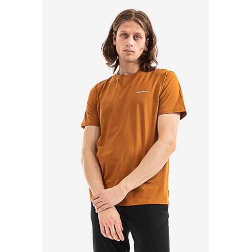 Norse Projects t-shirt bawełniany kolor pomarańczowy gładki N01.0561.4041-4041 ze sklepu PRM w kategorii T-shirty męskie - zdjęcie 161400764