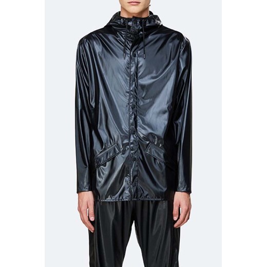 Rains kurtka przeciwdeszczowa Jacket 1201 kolor czarny przejściowa 1201.SHINYBLACK ze sklepu PRM w kategorii Kurtki damskie - zdjęcie 161400851