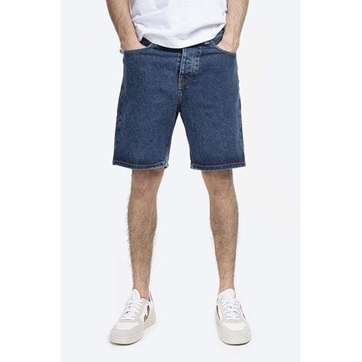Carhartt WIP szorty jeansowe Newel męskie I029209.-BLUE.STONE ze sklepu PRM w kategorii Spodenki męskie - zdjęcie 161401083