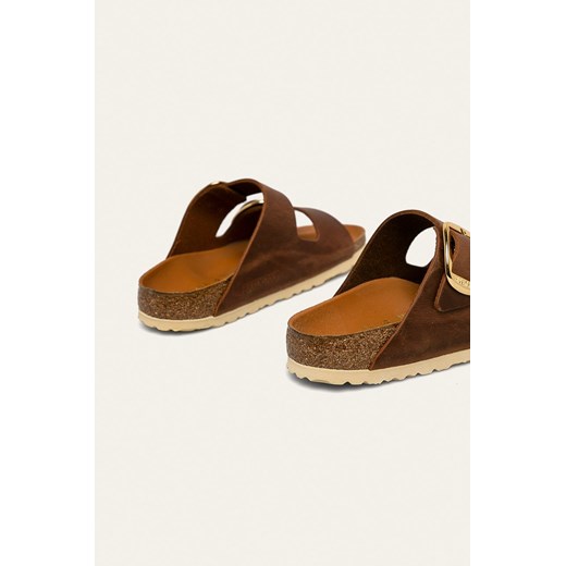 Birkenstock - Klapki skórzane Arizona Big Buckle 1011073 1011073-COGNAC 38 PRM