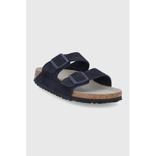 Klapki damskie BIRKENSTOCK zamszowe