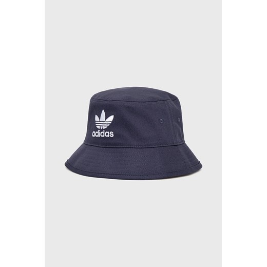 adidas Originals kapelusz bawełniany HD9710.D kolor granatowy bawełniany HD9710.D-SHANAV ze sklepu PRM w kategorii Kapelusze damskie - zdjęcie 161402222