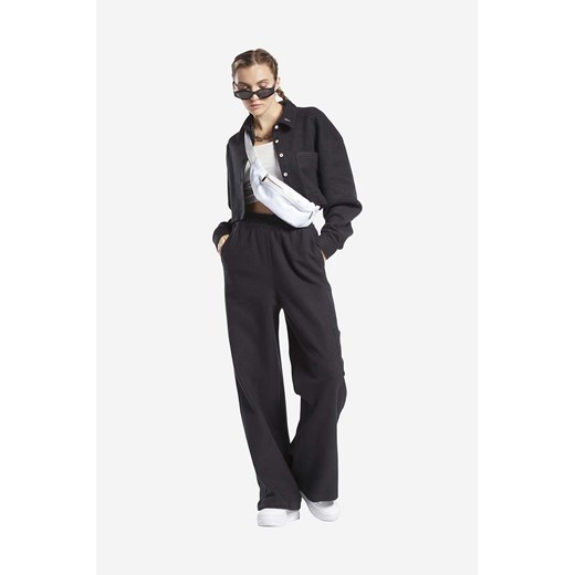 Reebok Classic spodnie dresowe Classic Wde FL Wide Leg kolor czarny gładkie Reebok Classic M PRM okazja