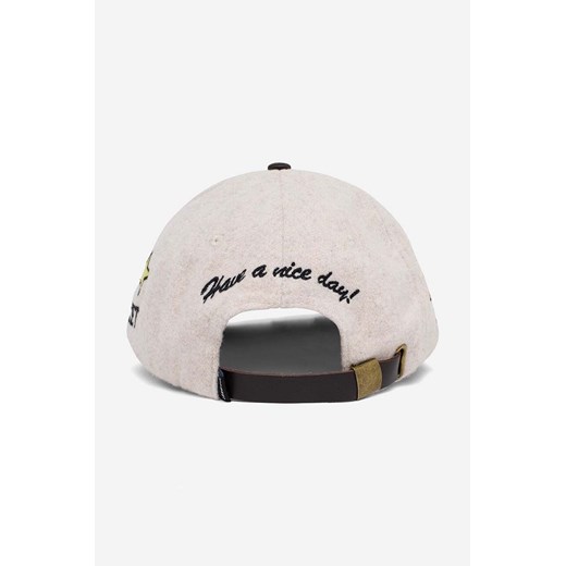Market czapka z daszkiem wełniana State Champs Hat kolor beżowy z aplikacją Market ONE okazyjna cena PRM