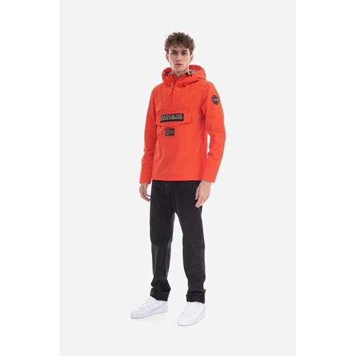 Napapijri kurtka męska z napisami z tkaniny w sportowym stylu jesienna 