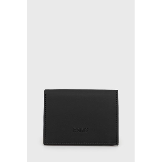 Rains portfel 16020 Folded Wallet kolor czarny 16020.01-01.Black ze sklepu PRM w kategorii Portfele damskie - zdjęcie 161403082