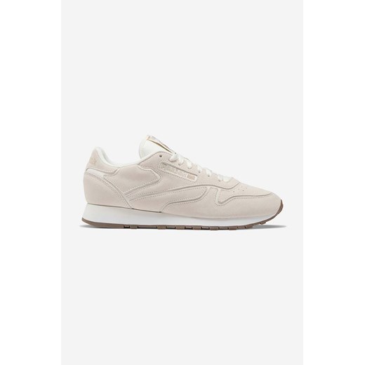 Reebok Classic sneakersy zamszowe Reebok Classic Leather HQ7139 kolor beżowy Reebok Classic 42 wyprzedaż PRM