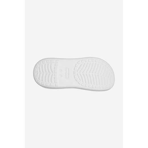 Crocs klapki Crush Clog damskie kolor biały na platformie 207521.WHITE-White Crocs 42/43 okazja PRM