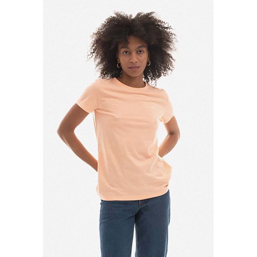 A.P.C. t-shirt damski kolor beżowy COEVS.F26012-PEACHHEATH ze sklepu PRM w kategorii Bluzki damskie - zdjęcie 161405002