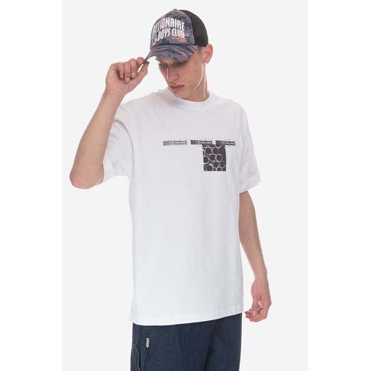 Wood Wood t-shirt bawełniany kolor biały z nadrukiem 12245706.2106-WHITE ze sklepu PRM w kategorii T-shirty męskie - zdjęcie 161405084