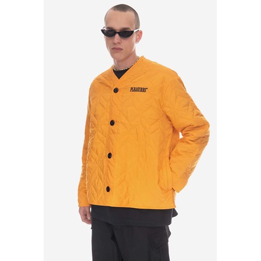 PLEASURES kurtka Lasting Liner Jacket męska kolor pomarańczowy przejściowa P23SP001-ORANGE ze sklepu PRM w kategorii Kurtki męskie - zdjęcie 161405854