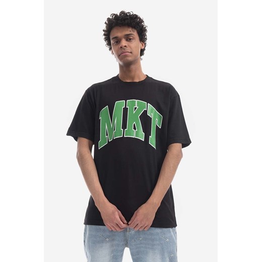 Market t-shirt bawełniany kolor czarny z nadrukiem 399001368-BRAZOWY ze sklepu PRM w kategorii T-shirty męskie - zdjęcie 161406662