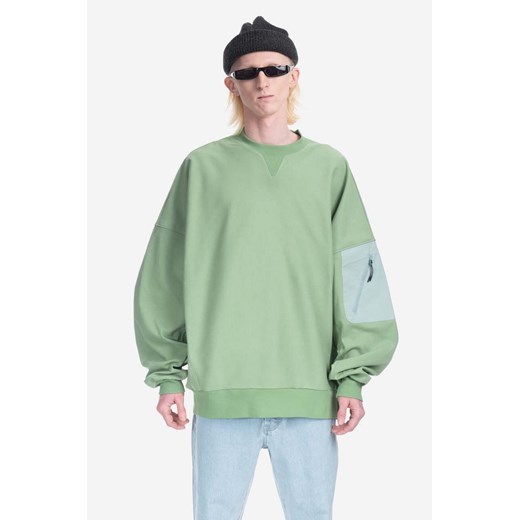 A.A. Spectrum bluza Geoflow Sweater kolor zielony z nadrukiem 81230815-ZIELONY ze sklepu PRM w kategorii Bluzy męskie - zdjęcie 161407041