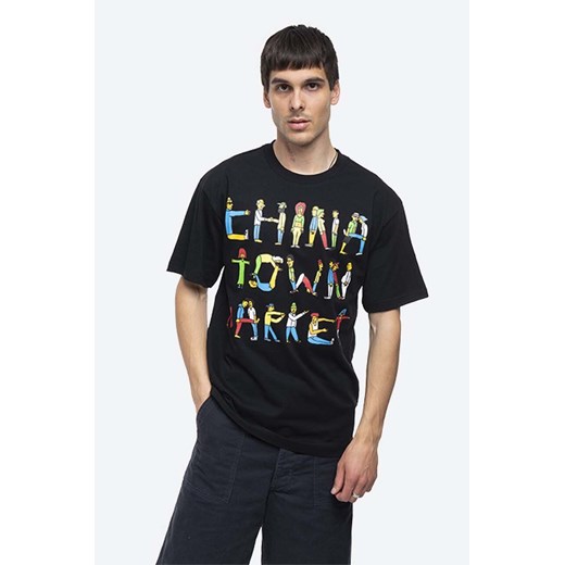 Market t-shirt bawełniany Chinatown Market City Aerobics Tee kolor czarny z nadrukiem CTM1990462-CZARNY ze sklepu PRM w kategorii T-shirty męskie - zdjęcie 161407901