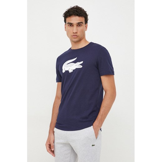 Lacoste t-shirt męski kolor granatowy ze sklepu PRM w kategorii T-shirty męskie - zdjęcie 161408060