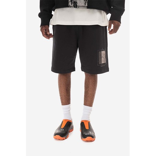 A-COLD-WALL* szorty bawełniane Foil Grid Sweat Shorts kolor czarny ACWMB132.-BLACK ze sklepu PRM w kategorii Spodenki męskie - zdjęcie 161408173