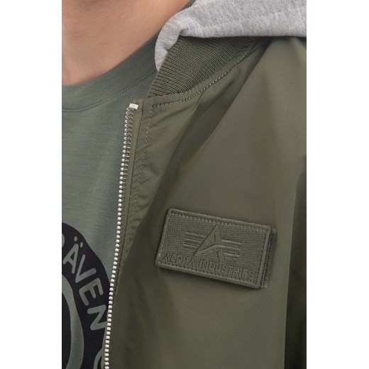 Alpha Industries kurtka MA-1 TT Hood BP Ref. 106103 01 męska kolor zielony Alpha Industries L PRM wyprzedaż