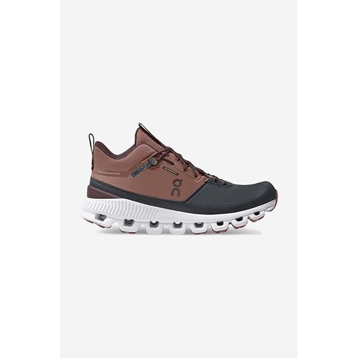 ON Running  sneakersy Hi Waterproof kolor brązowy 2899166-COCOA/PEBB ze sklepu PRM w kategorii Buty sportowe męskie - zdjęcie 161408712