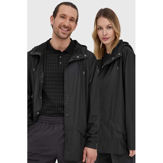 Rains kurtka 12010 Jacket kolor czarny przejściowa 12010.01-Black ze sklepu PRM w kategorii Kurtki męskie - zdjęcie 161409102