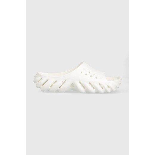 Crocs klapki Echo Slide kolor biały 208170 ze sklepu PRM w kategorii Klapki męskie - zdjęcie 161409711