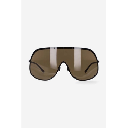 Rick Owens okulary przeciwsłoneczne Occhiali Da Sole Sunglasses Shield kolor czarny RG0000006.GBLKBR.0904 ze sklepu PRM w kategorii Okulary przeciwsłoneczne damskie - zdjęcie 161409861