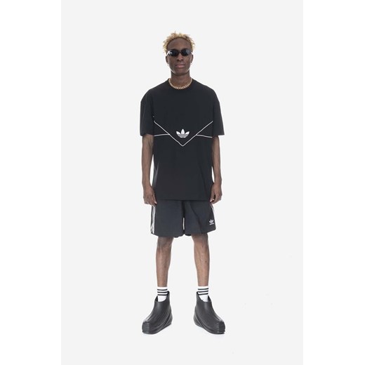 adidas Originals t-shirt bawełniany męski kolor czarny z nadrukiem HR3319-CZARNY S PRM