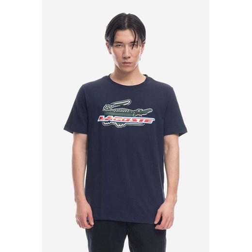 T-shirt męski Lacoste bawełniany z krótkim rękawem