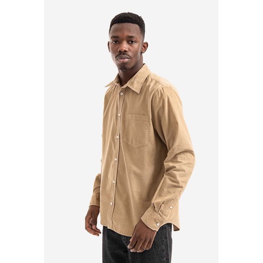 Norse Projects koszula bawełniana Oswald męska kolor brązowy regular z Norse Projects XL PRM