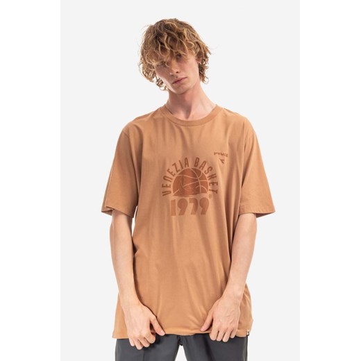 Diadora t-shirt bawełniany x Paura Basket Tee kolor brązowy z nadrukiem 502.177543-25006 ze sklepu PRM w kategorii T-shirty męskie - zdjęcie 161411550