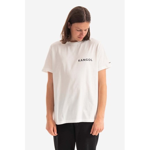 Kangol t-shirt bawełniany Heritage Basic kolor biały z nadrukiem KLHB003-OFFWHITE ze sklepu PRM w kategorii T-shirty męskie - zdjęcie 161411721