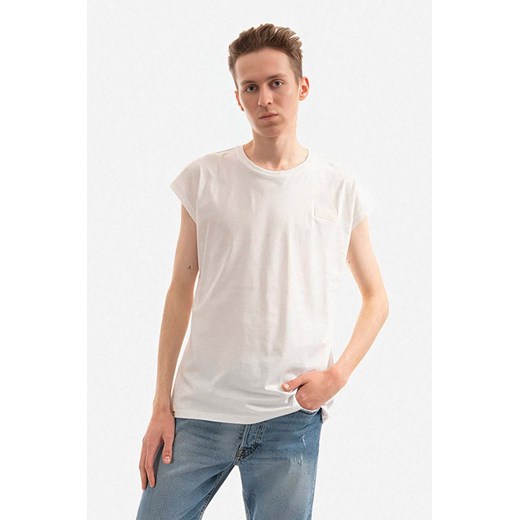 Alpha Industries t-shirt bawełniany kolor biały gładki 118530.626-BIALY ze sklepu PRM w kategorii T-shirty męskie - zdjęcie 161413040