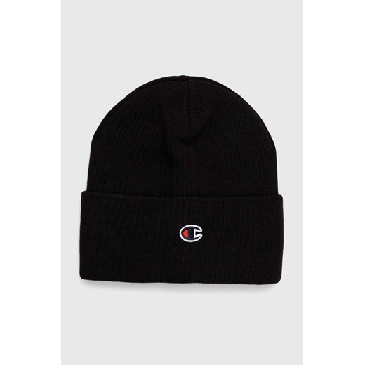 Champion czapka kolor czarny 805679-NVB ze sklepu PRM w kategorii Czapki zimowe damskie - zdjęcie 161413261